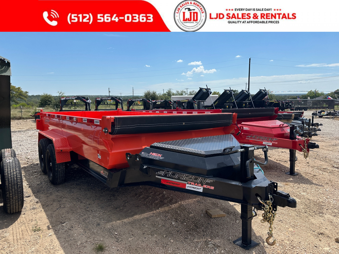 New 2026 Horizon Trailers 7' X 14' X 2' Dump Trailer - 14K GVWR