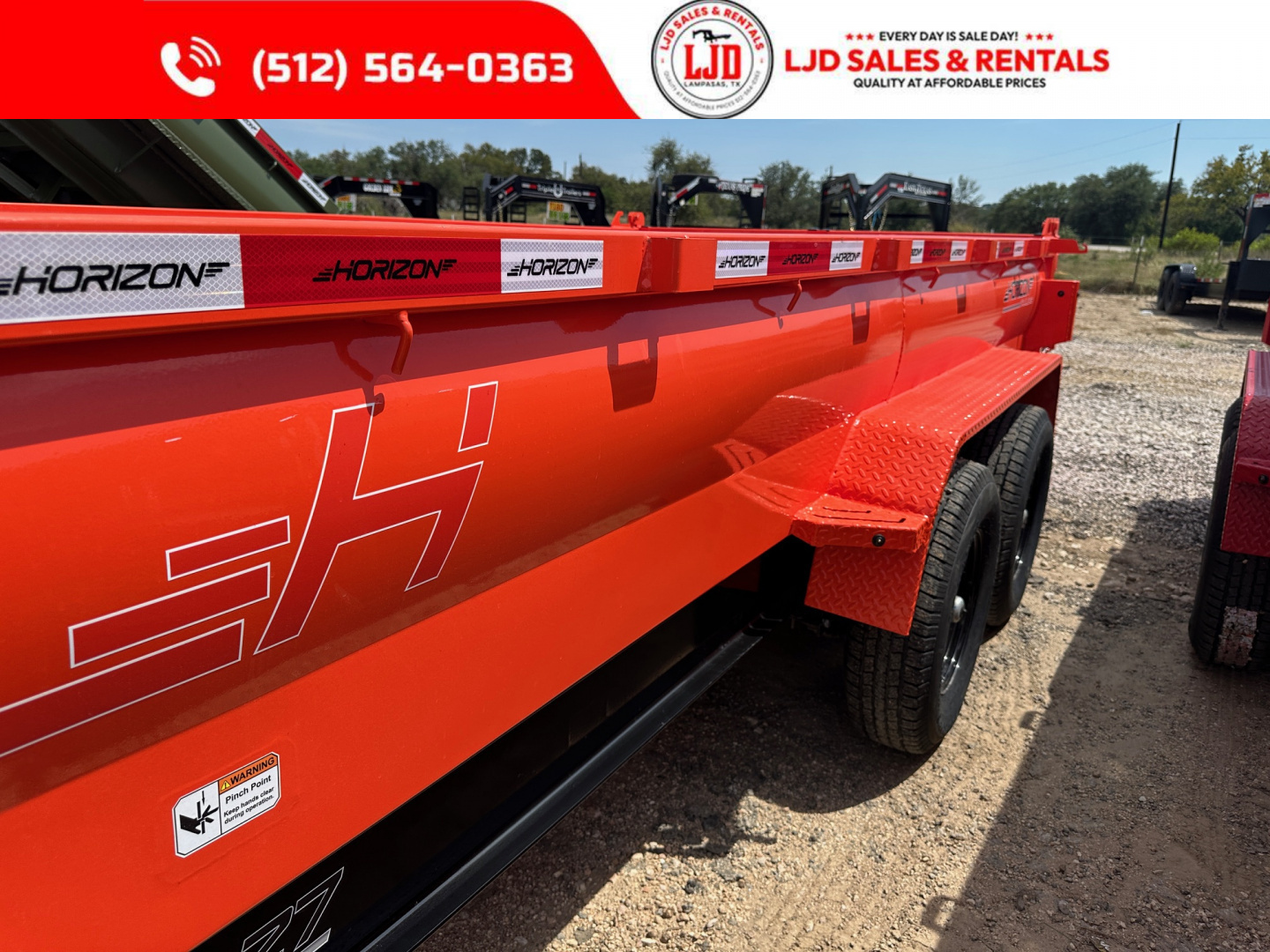 New 2026 Horizon Trailers 7' X 14' X 2' Dump Trailer - 14K GVWR