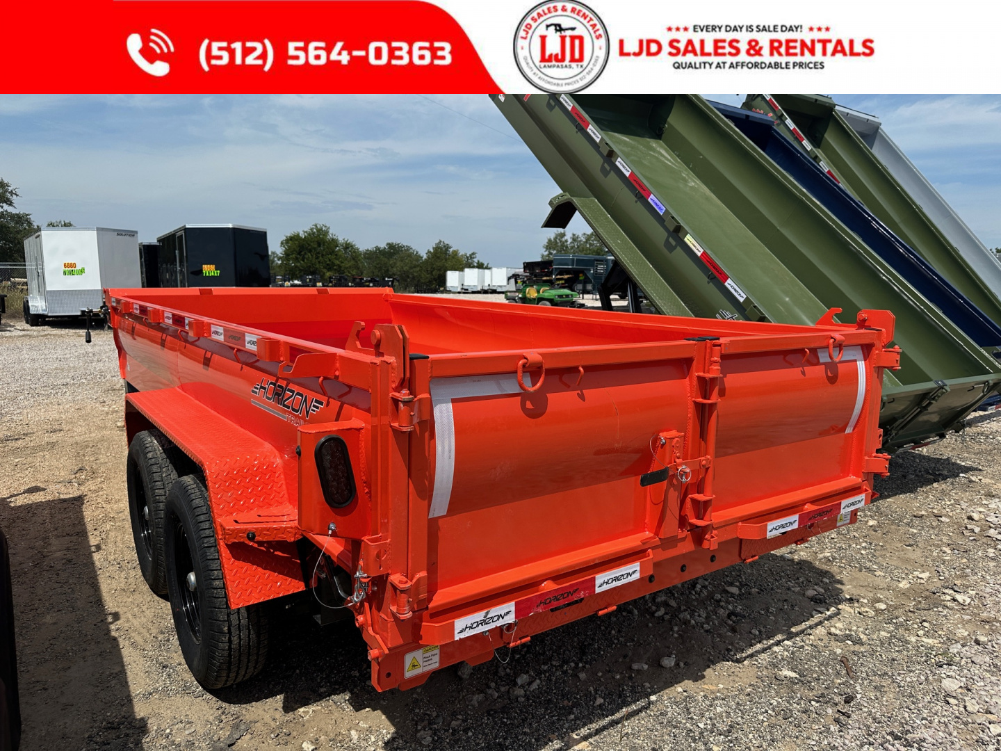 New 2026 Horizon Trailers 7' X 14' X 2' Dump Trailer - 14K GVWR