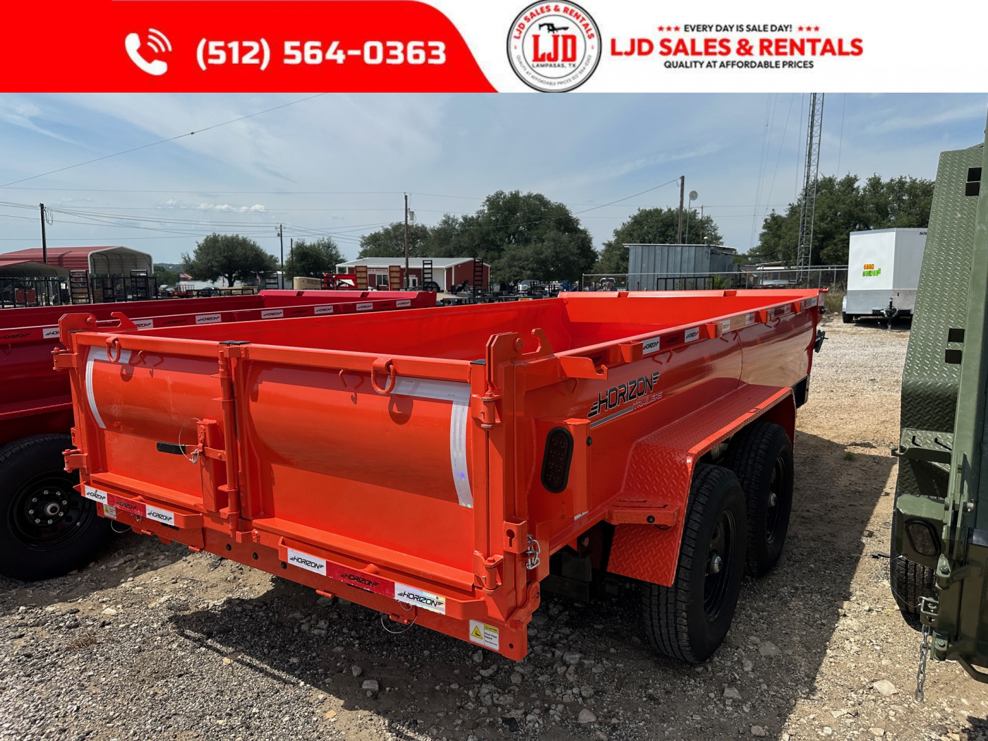 New 2026 Horizon Trailers 7' X 14' X 2' Dump Trailer - 14K GVWR