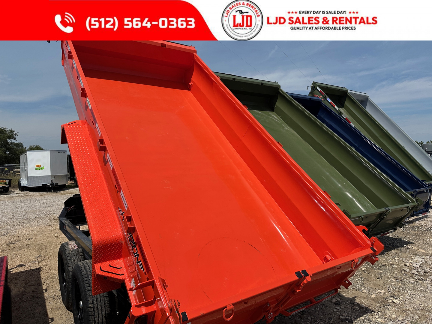 New 2026 Horizon Trailers 7' X 14' X 2' Dump Trailer - 14K GVWR