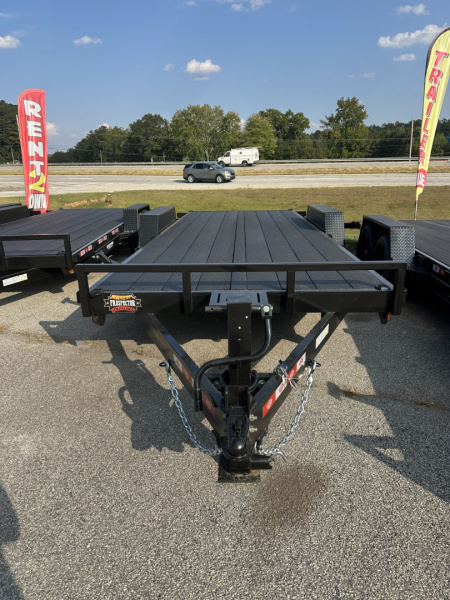 New 2026 COVERED WAGON 7X20 14K STRAIGHT DECK CAR HAULER WITH COBRA LINED FLOOR/ALUMINUM RAMPS