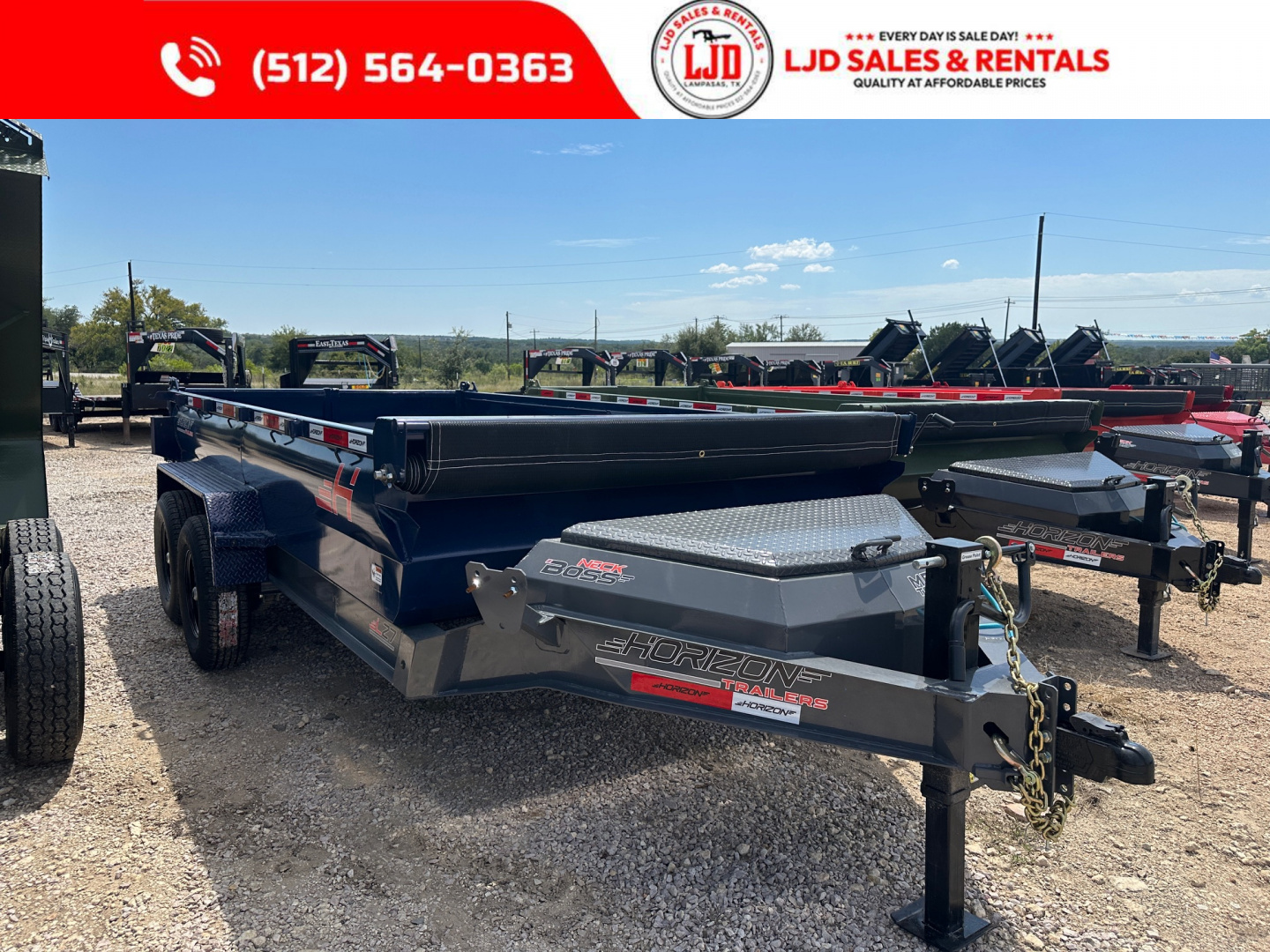 New 2026 Horizon Trailers 7' X 14' X 2' Dump Trailer - 14K GVWR