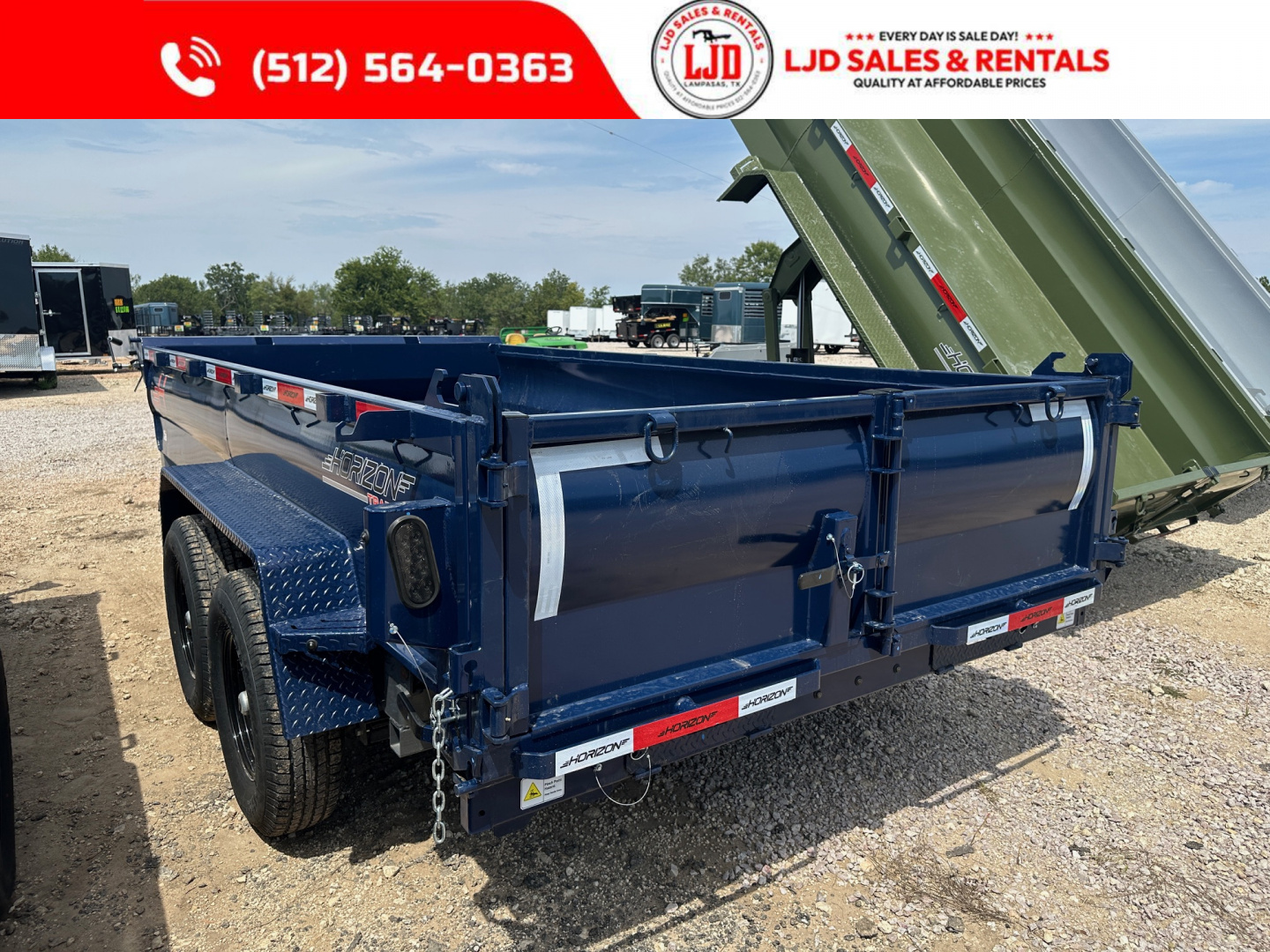 New 2026 Horizon Trailers 7' X 14' X 2' Dump Trailer - 14K GVWR
