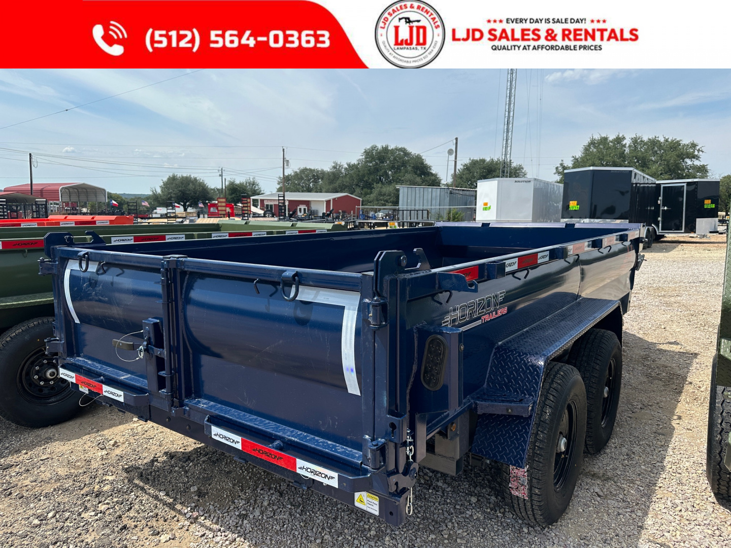 New 2026 Horizon Trailers 7' X 14' X 2' Dump Trailer - 14K GVWR
