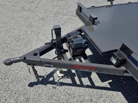 New 2025 82X20 DELUXE 10K STEEL FLOOR CAR HAULER DELUXE SERIES MODEL WITH 2 BRAKES, WINCH PLATE & BATTERY BOX