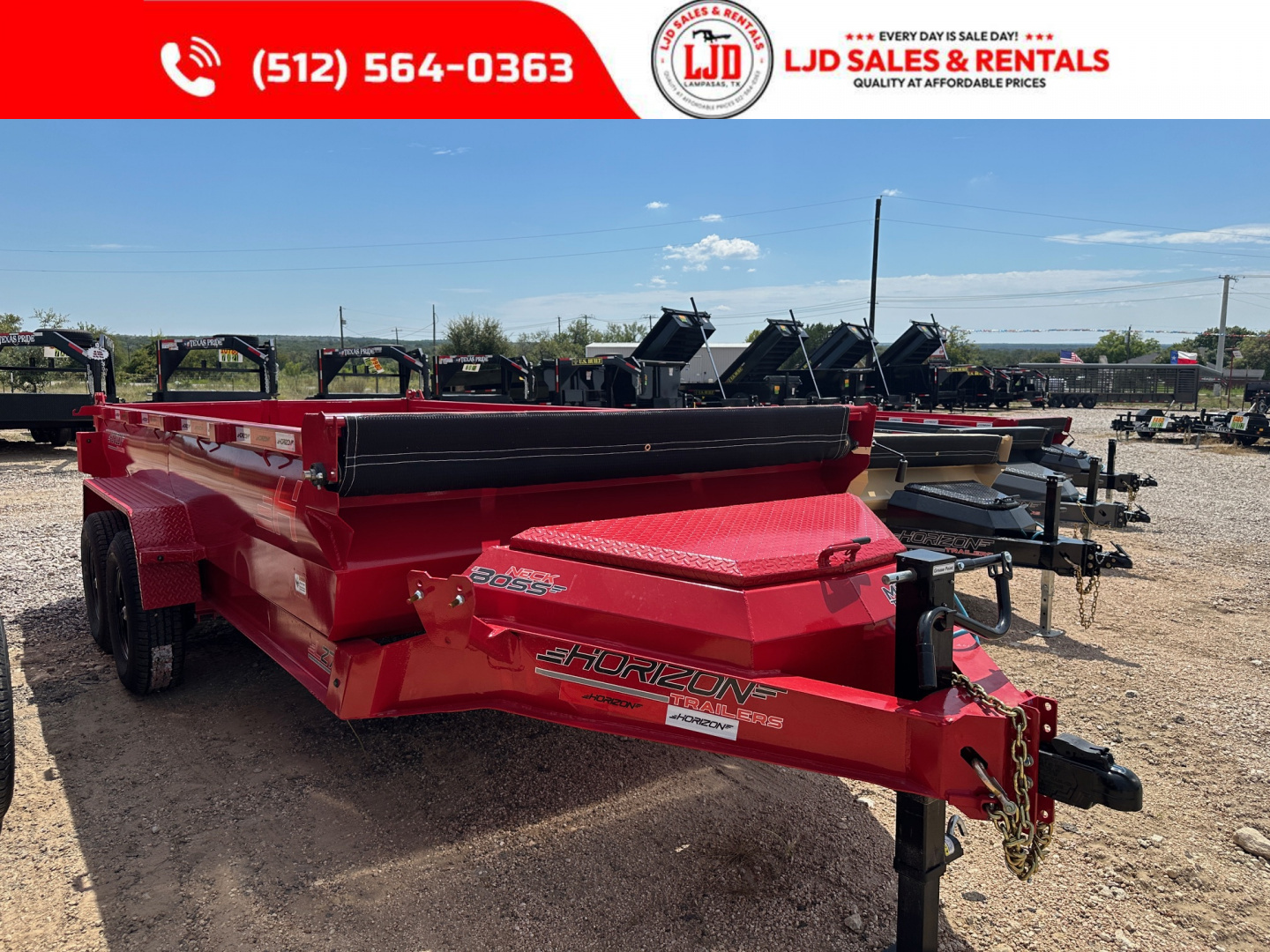 New 2026 Horizon - 7' X 14' X 2' Dump Trailer - 14K GVWR