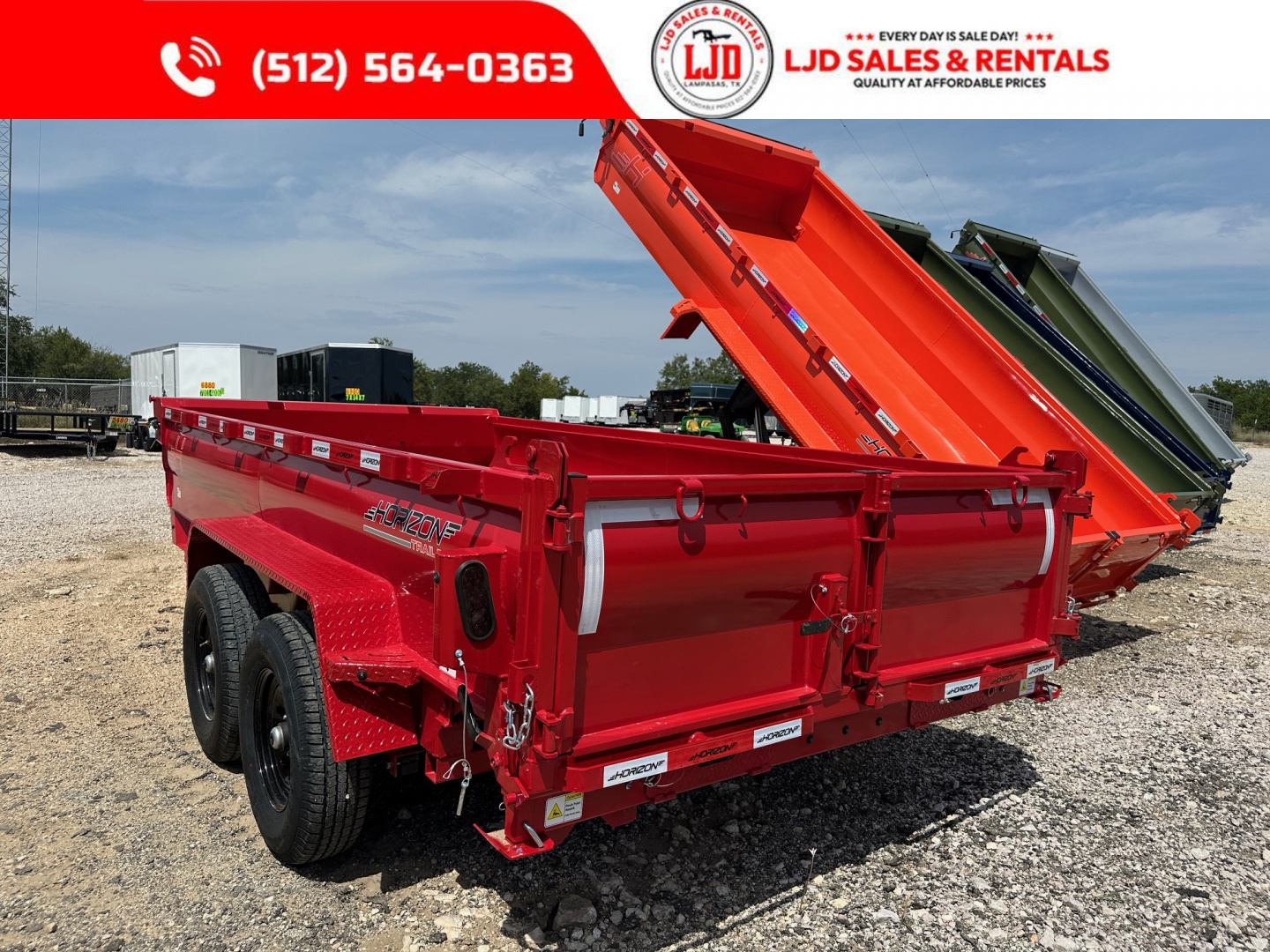 New 2026 Horizon - 7' X 14' X 2' Dump Trailer - 14K GVWR