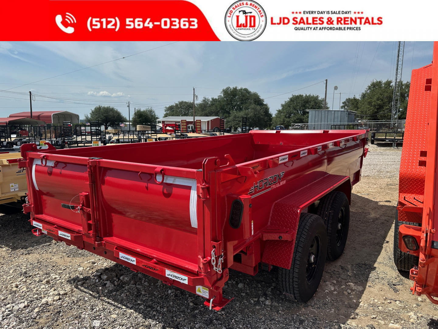 New 2026 Horizon - 7' X 14' X 2' Dump Trailer - 14K GVWR
