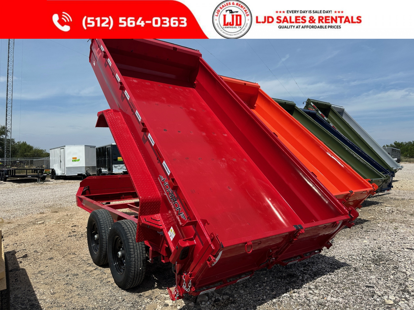 New 2026 Horizon - 7' X 14' X 2' Dump Trailer - 14K GVWR