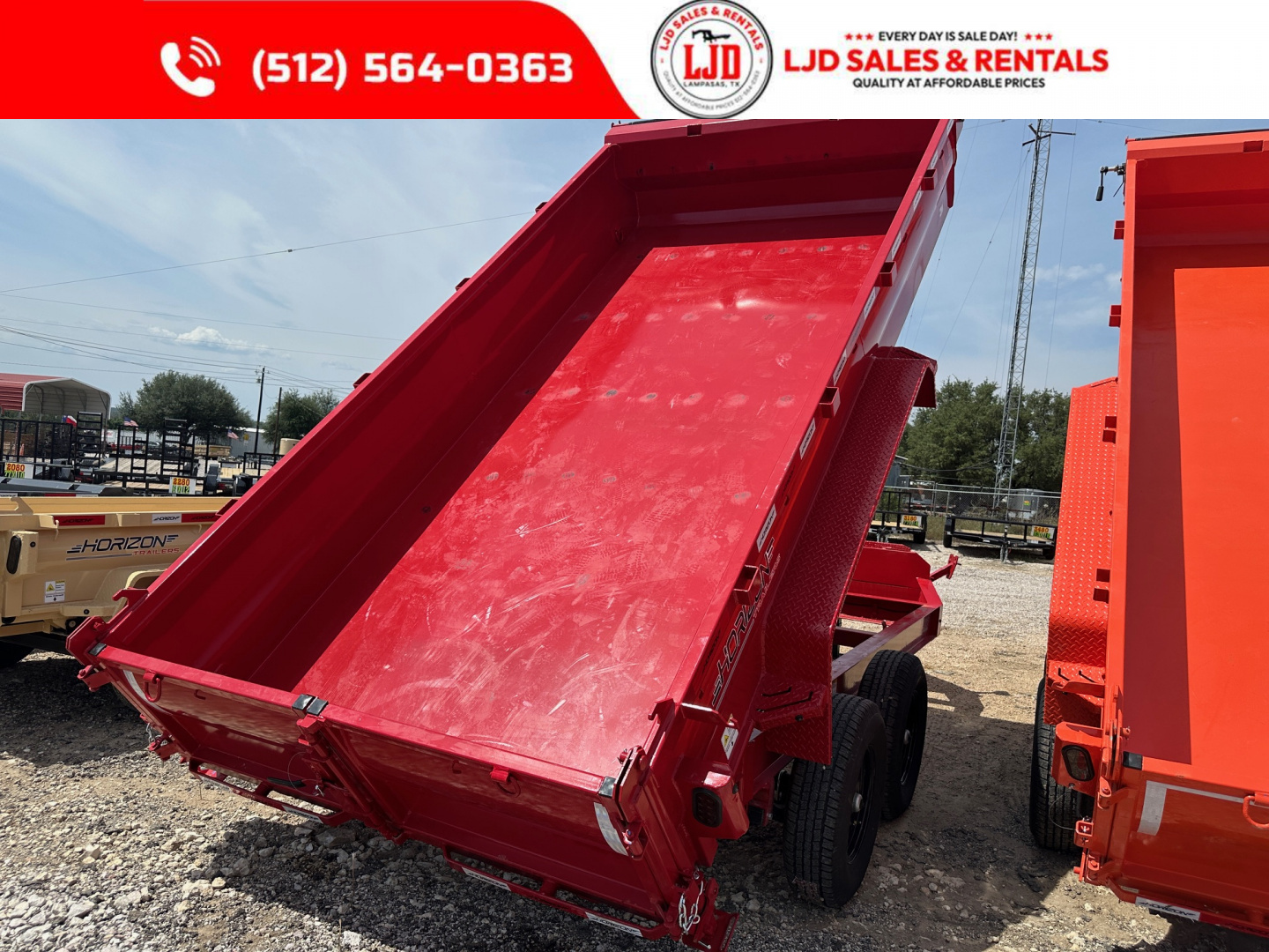 New 2026 Horizon - 7' X 14' X 2' Dump Trailer - 14K GVWR