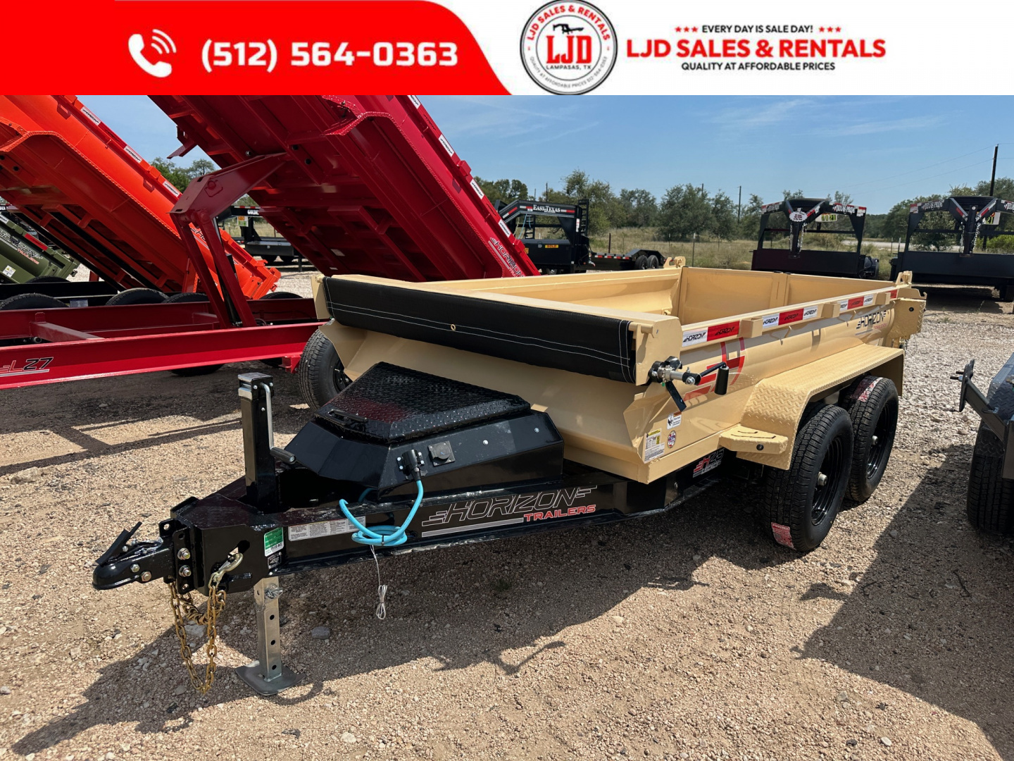 New 2026 Horizon Trailers - Dump Trailer - 5' X 10' X 18" Dump Trailer