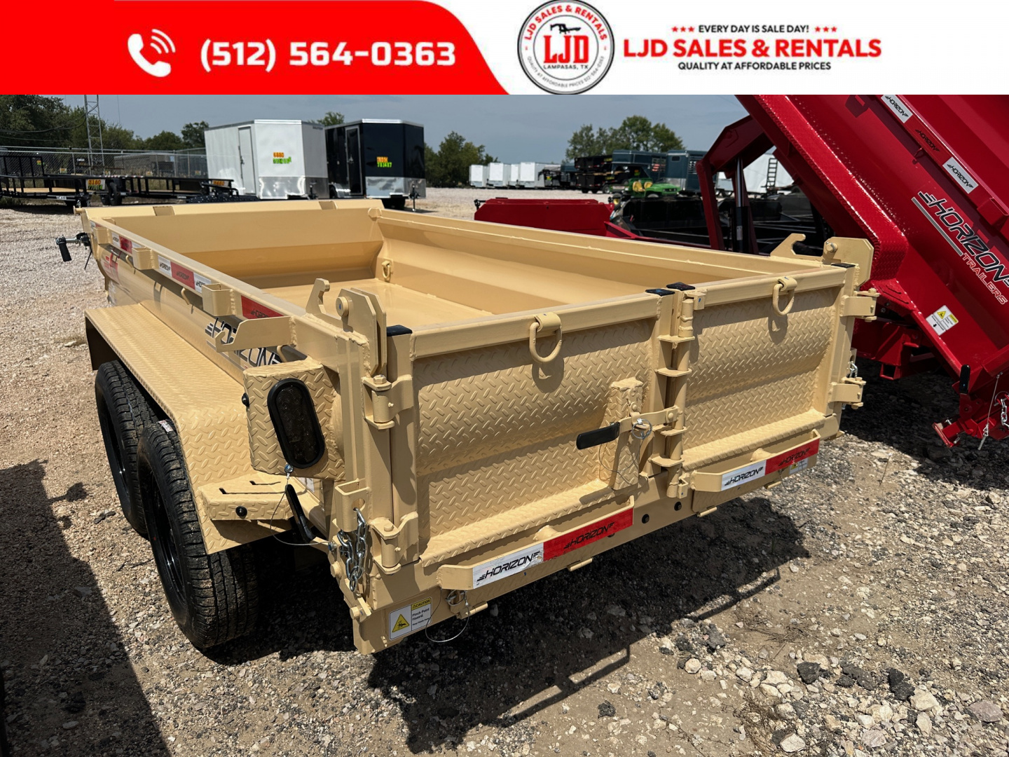 New 2026 Horizon Trailers - Dump Trailer - 5' X 10' X 18" Dump Trailer