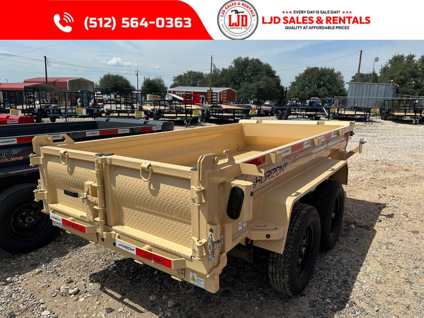 New 2026 Horizon Trailers - Dump Trailer - 5' X 10' X 18" Dump Trailer