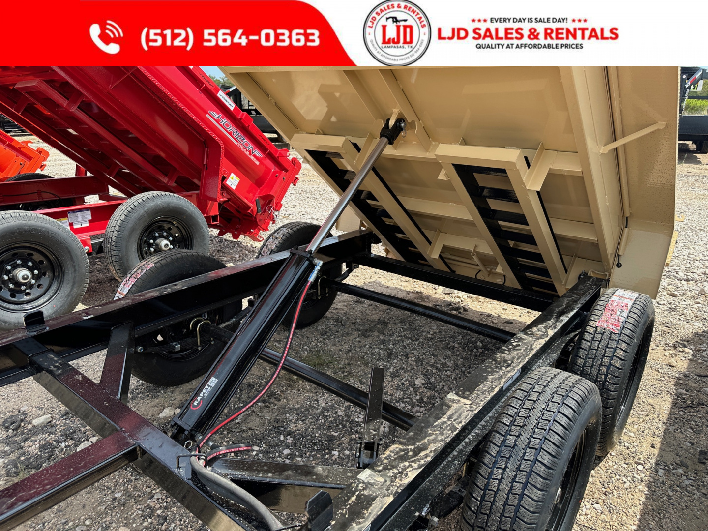 New 2026 Horizon Trailers - Dump Trailer - 5' X 10' X 18" Dump Trailer