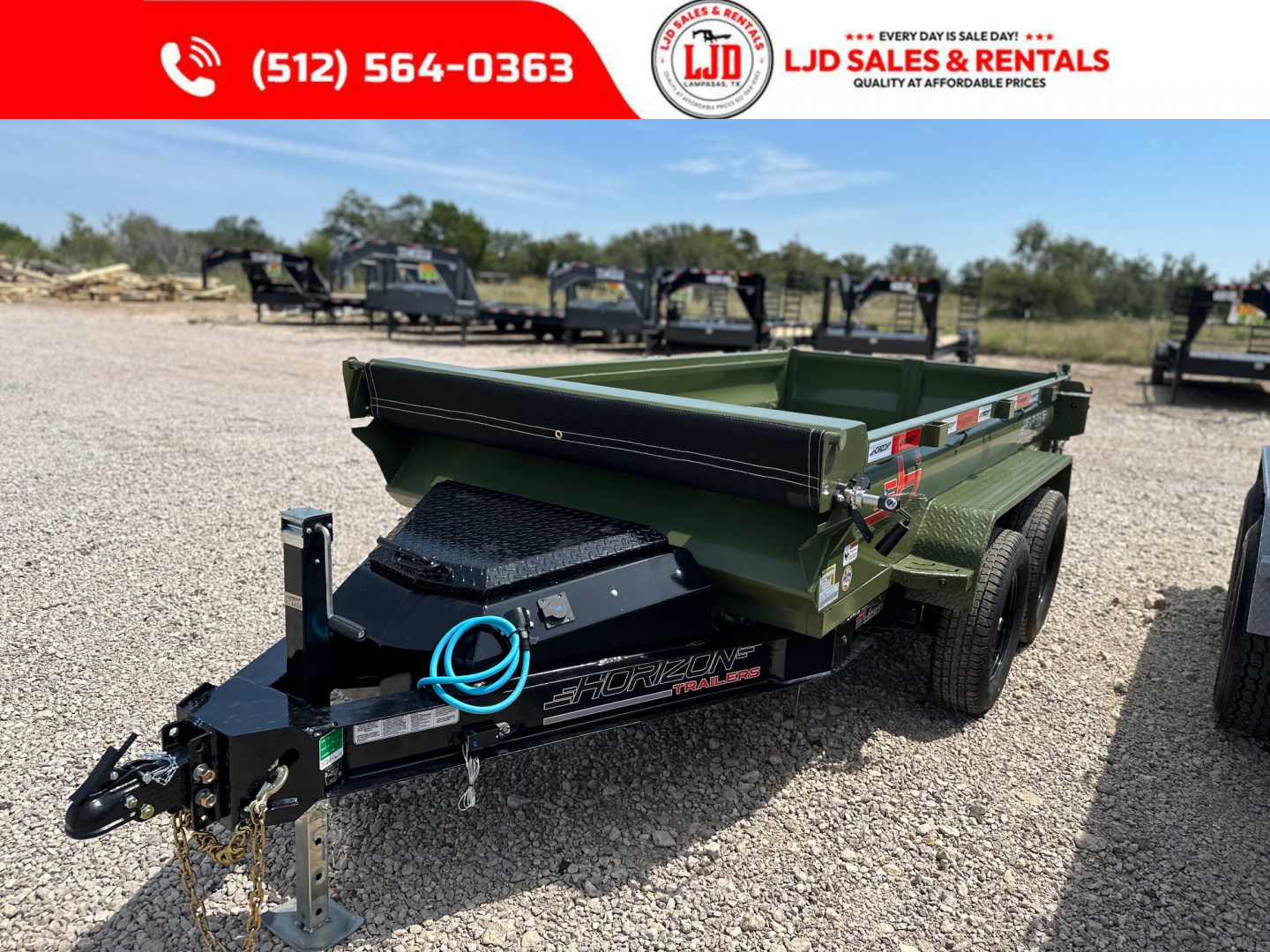 New 2026 Horizon - Dump Trailer - 5' X 10' X 18"