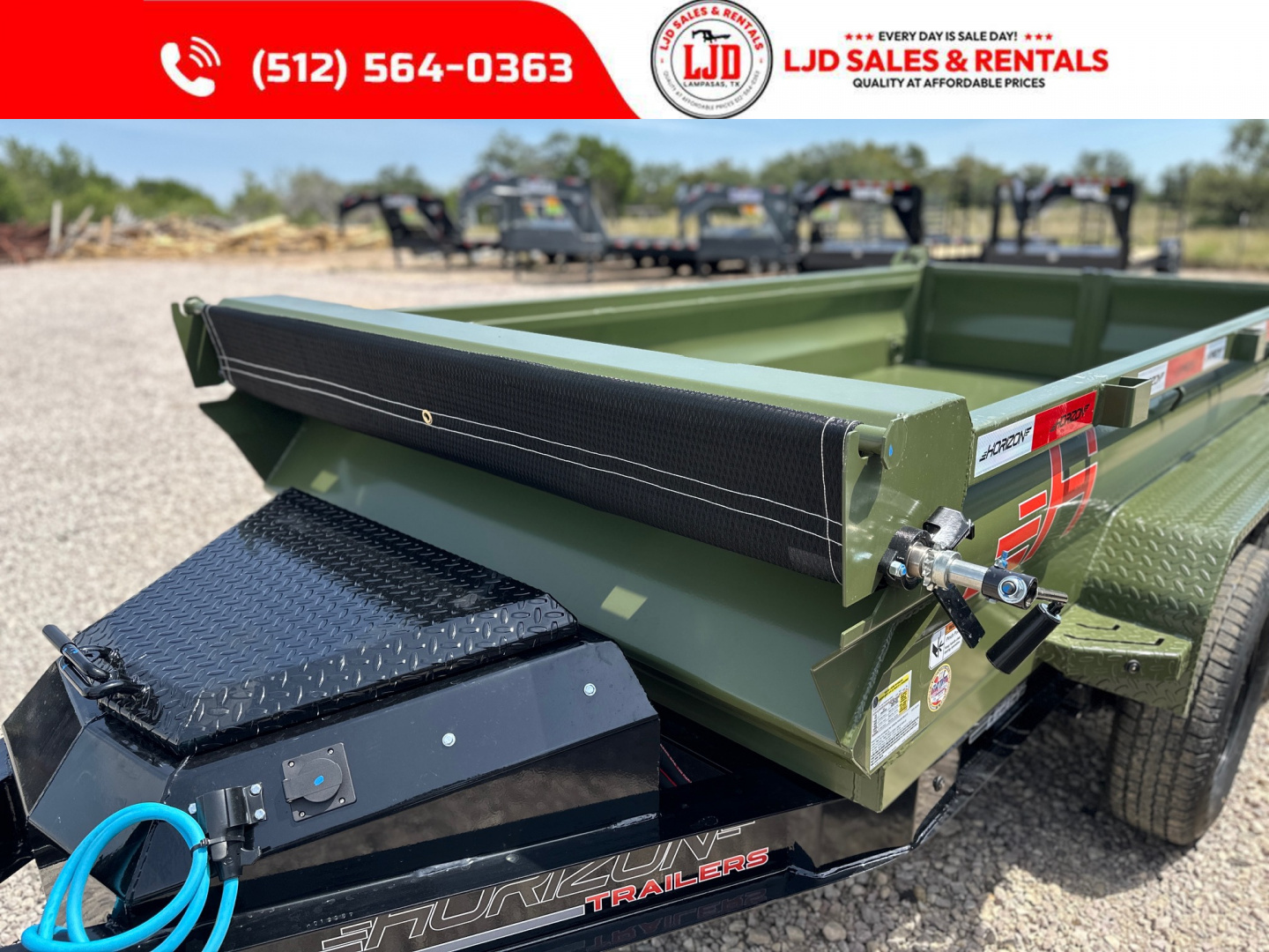 New 2026 Horizon - Dump Trailer - 5' X 10' X 18"