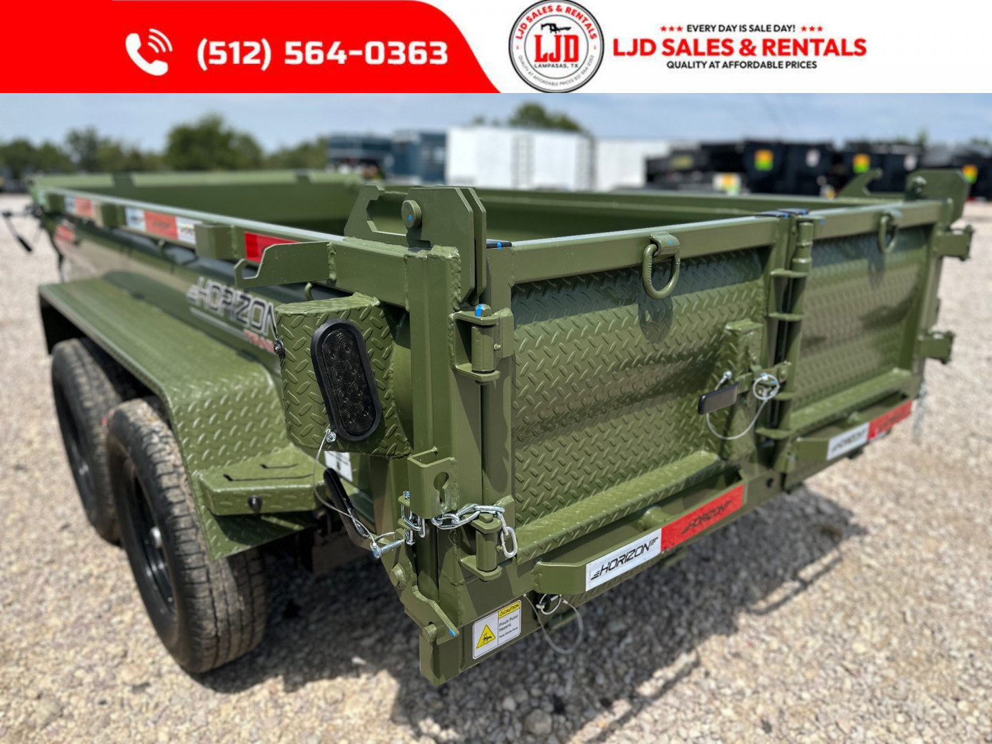 New 2026 Horizon - Dump Trailer - 5' X 10' X 18"