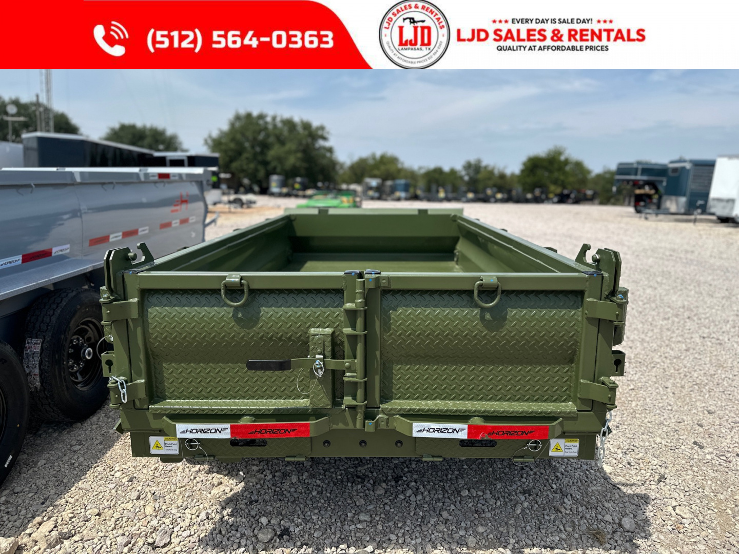 New 2026 Horizon - Dump Trailer - 5' X 10' X 18"