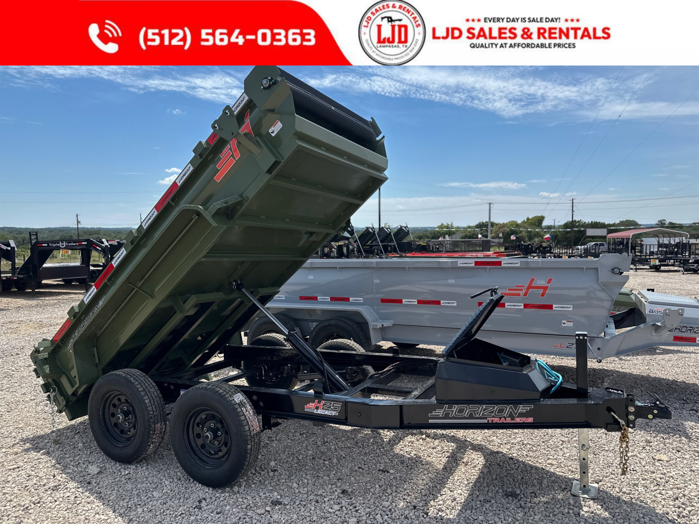 New 2026 Horizon - Dump Trailer - 5' X 10' X 18"