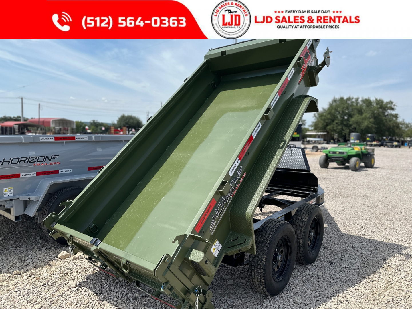 New 2026 Horizon - Dump Trailer - 5' X 10' X 18"