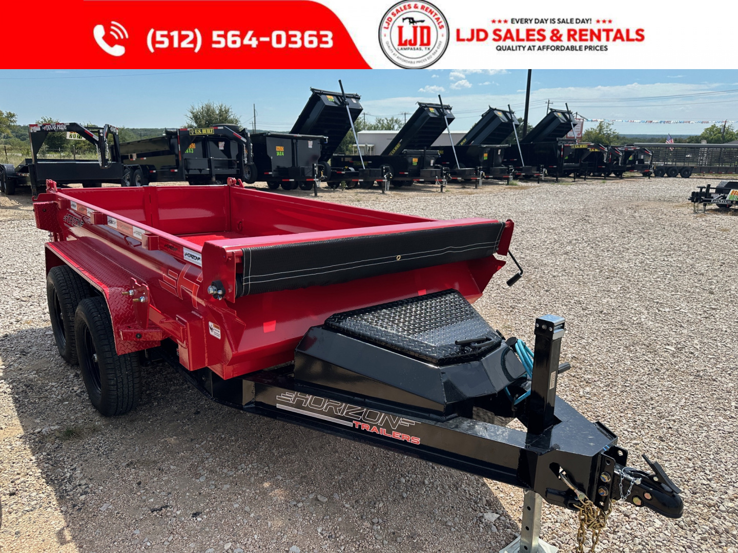 New 2026 Horizon Trailers - Dump Trailer - 5' X 10' X 18  Dump Trailer