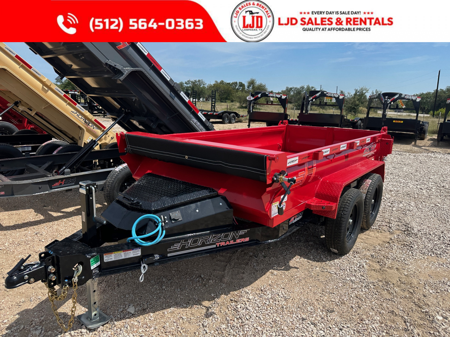 New 2026 Horizon Trailers - Dump Trailer - 5' X 10' X 18" Dump Trailer