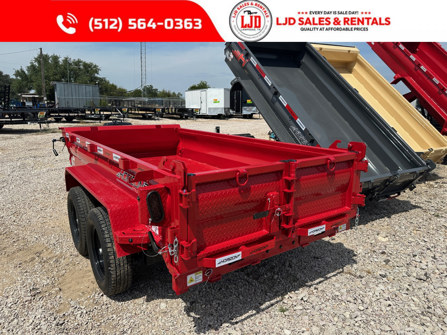New 2026 Horizon Trailers - Dump Trailer - 5' X 10' X 18" Dump Trailer