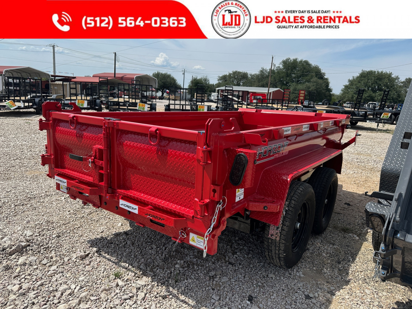 New 2026 Horizon Trailers - Dump Trailer - 5' X 10' X 18" Dump Trailer