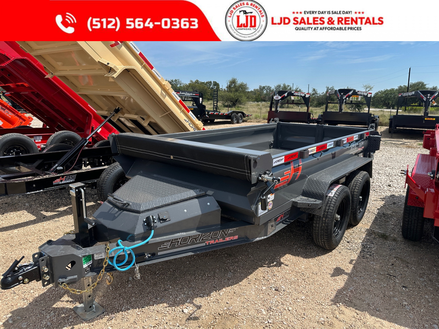 New 2026 Horizon - Dump Trailer 5' X 10' X 18"