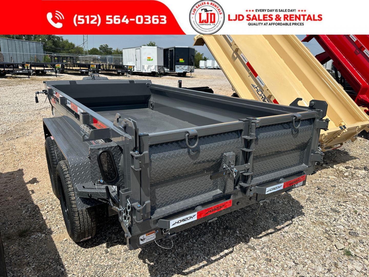 New 2026 Horizon - Dump Trailer 5' X 10' X 18"