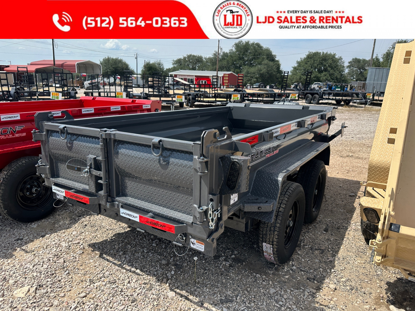 New 2026 Horizon - Dump Trailer 5' X 10' X 18"