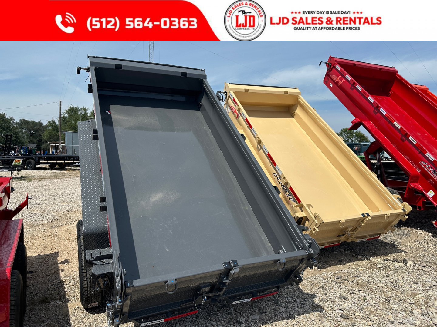 New 2026 Horizon - Dump Trailer 5' X 10' X 18"