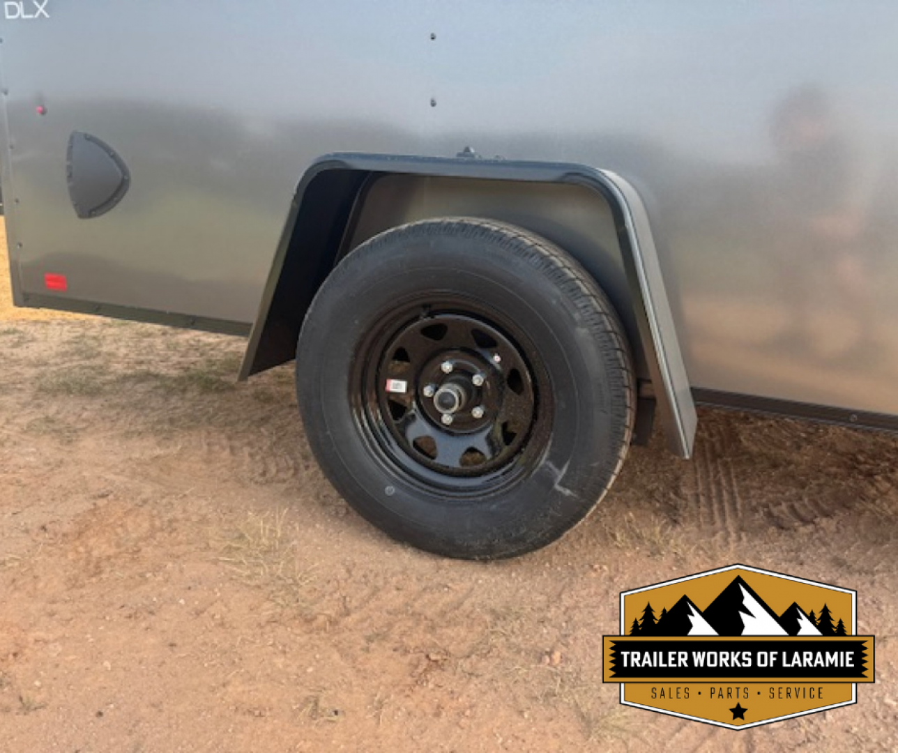 New 2026 Look Trailers 6 x 12 3K ST DLX Single Axle Enclosed Trailers- Charcoal