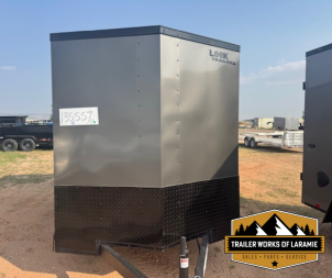 New 2026 Look Trailers 6 x 12 3K ST DLX Single Axle Enclosed Trailers- Charcoal