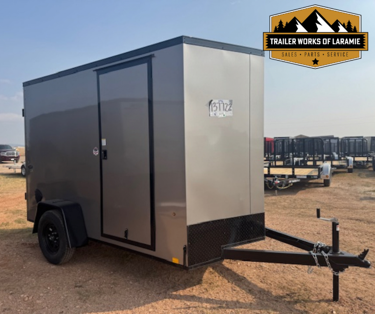 New 2025 Look Trailers 6x10 ST DLX BLACK OUT PACKAGE- +6" TALLER- SCREWLESS SIDES-Pewter