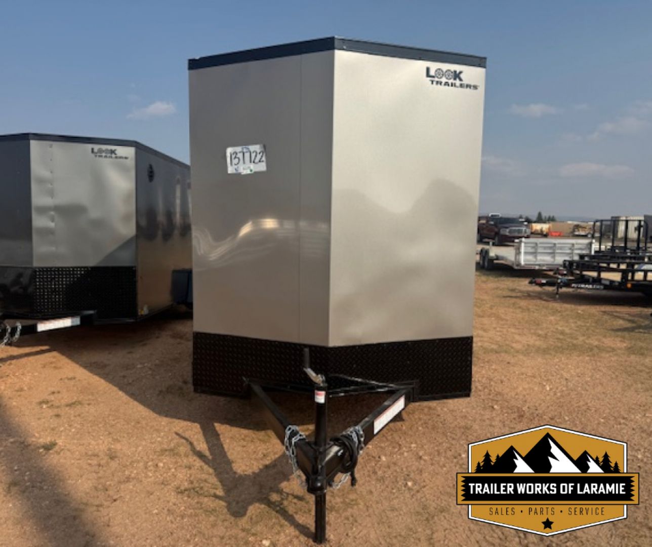 New 2025 Look Trailers 6x10 ST DLX BLACK OUT PACKAGE- +6" TALLER- SCREWLESS SIDES-Pewter