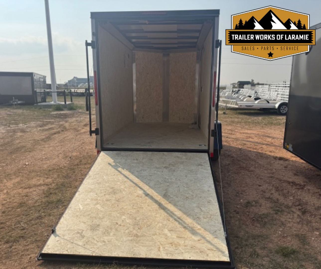 New 2025 Look Trailers 6x10 ST DLX BLACK OUT PACKAGE- +6" TALLER- SCREWLESS SIDES-Pewter