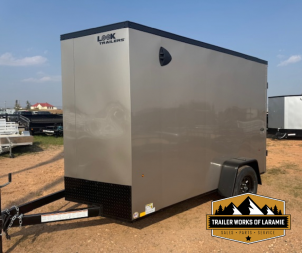 New 2025 Look Trailers 6x10 ST DLX BLACK OUT PACKAGE- +6  TALLER- SCREWLESS SIDES-Pewter