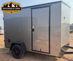 New 2025 Look Trailers 6x10 ST DLX BLACK OUT PACKAGE- +6" TALLER- SCREWLESS SIDES-Pewter