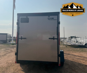 New 2025 Look Trailers 6x10 ST DLX BLACK OUT PACKAGE- +6" TALLER- SCREWLESS SIDES-Pewter