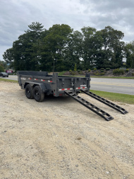 New 2026 Norstar DCB Series / 72" X 12' / 2-5,200# Electric Brake Axles / Scissor Hoist / Barn Door Rear Gates