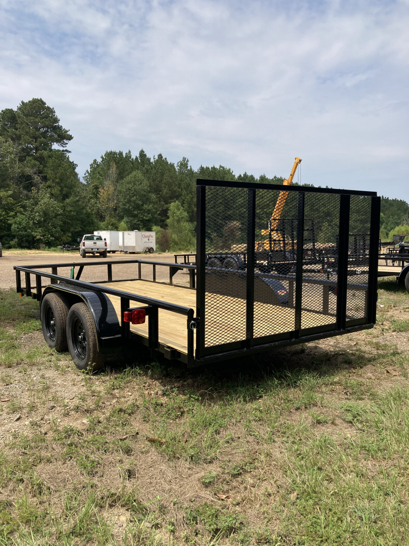 New 2025 Long Run Trailers 82"x16' TA, Pipe, 4' gate Utility Trailer