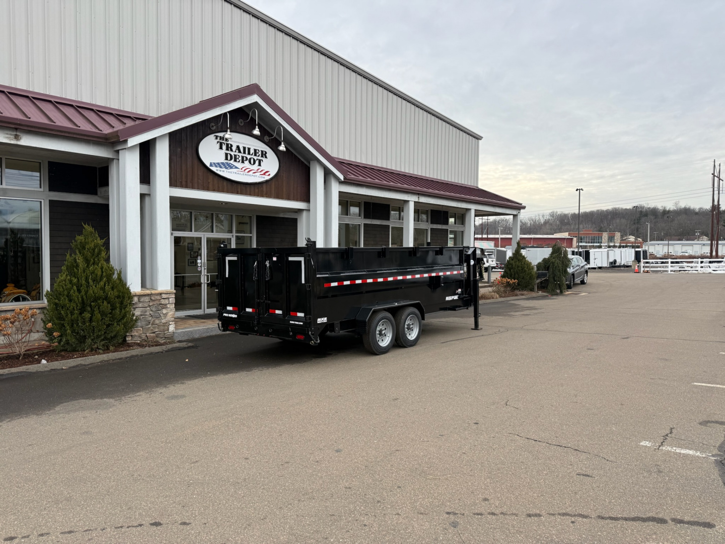 New Sure-Trac 7' x 16' with 4' Sides Gooseneck Dump Trailer 17.6K