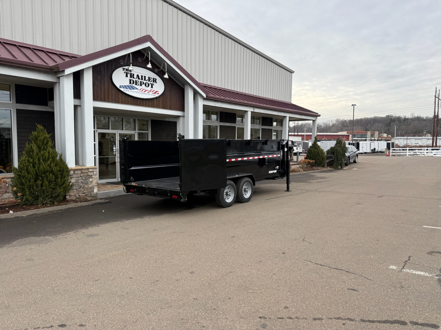 New Sure-Trac 7' x 16' with 4' Sides Gooseneck Dump Trailer 17.6K