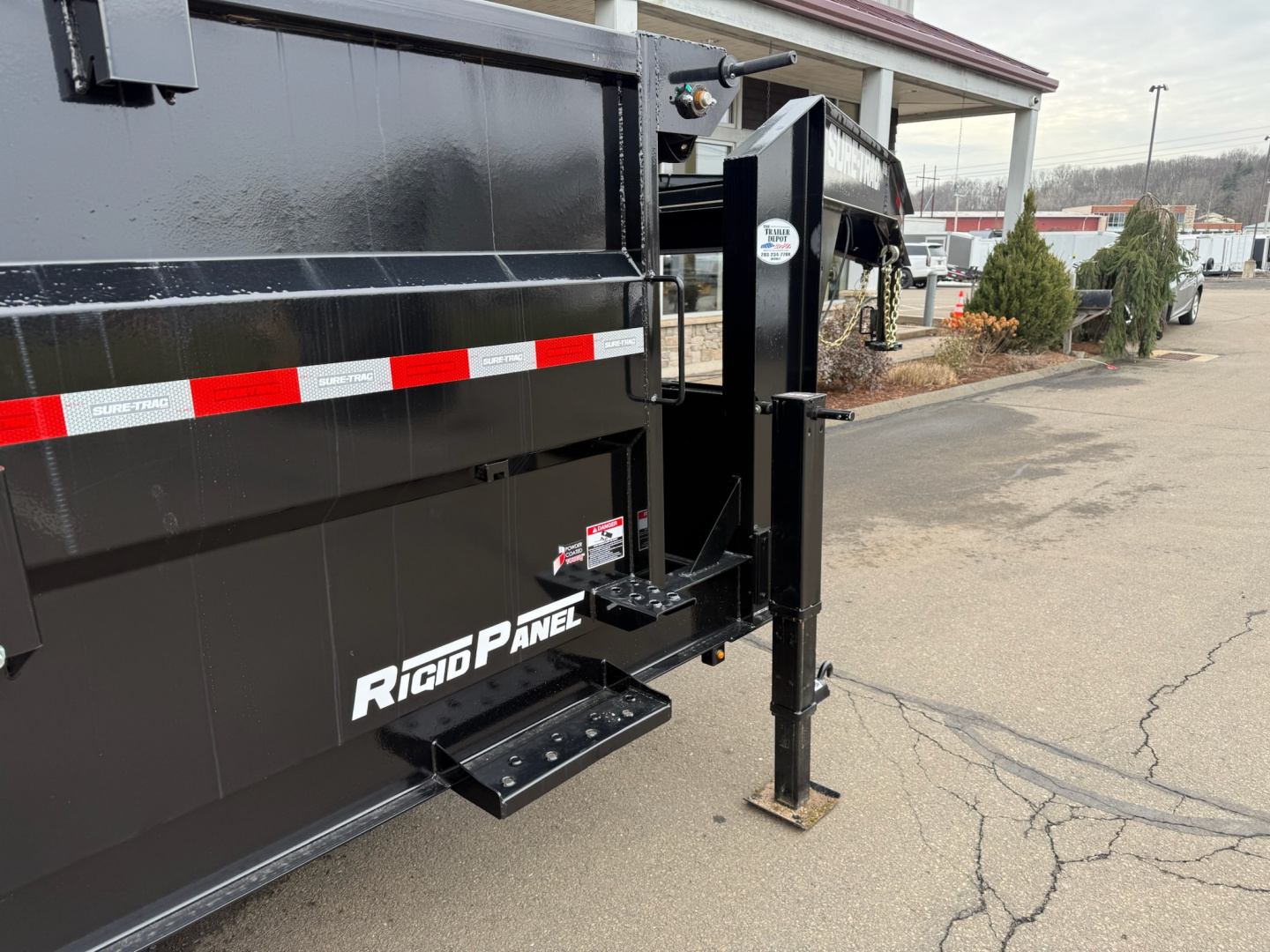 New Sure-Trac 7' x 16' with 4' Sides Gooseneck Dump Trailer 17.6K