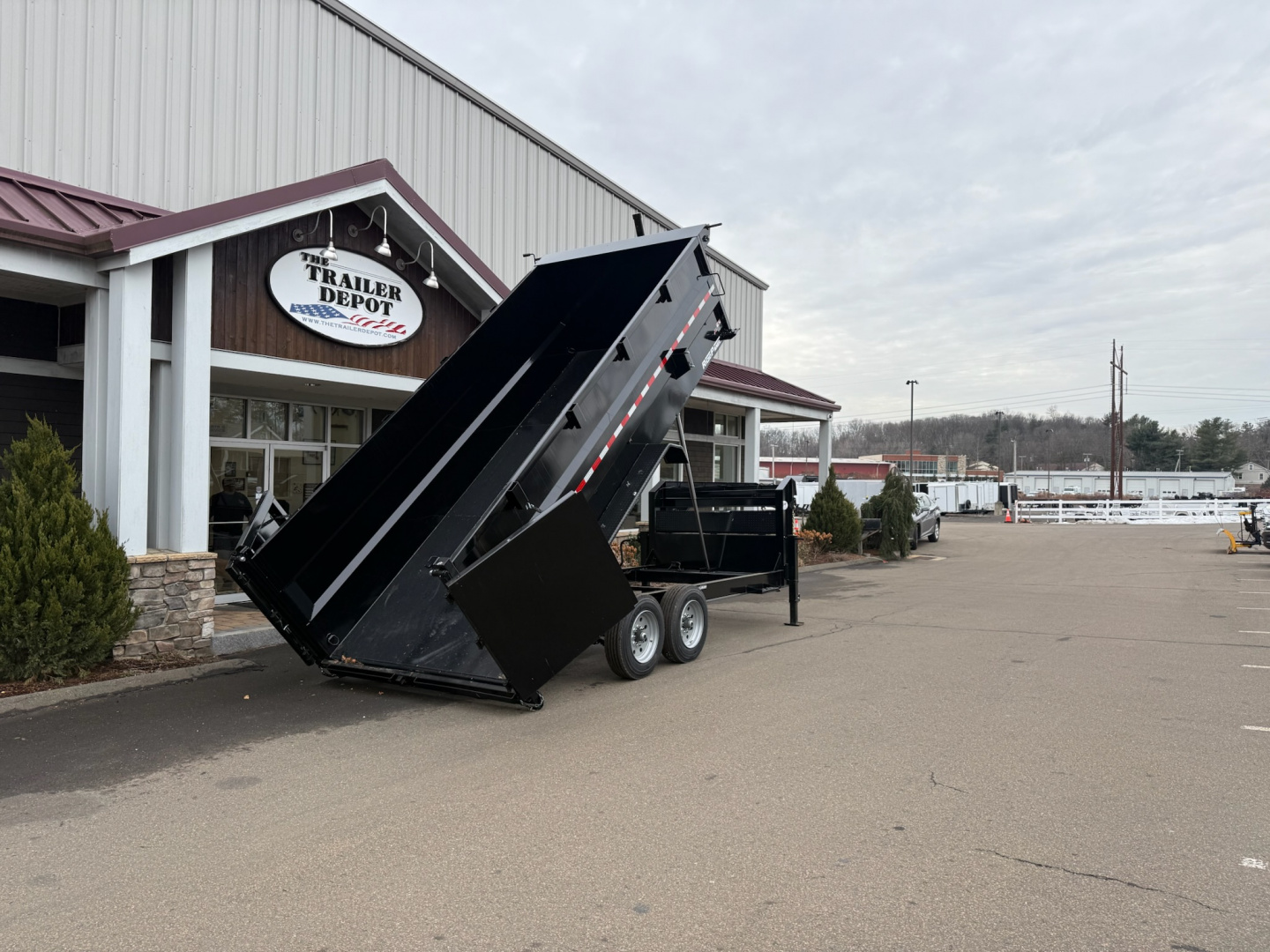 New Sure-Trac 7' x 16' with 4' Sides Gooseneck Dump Trailer 17.6K