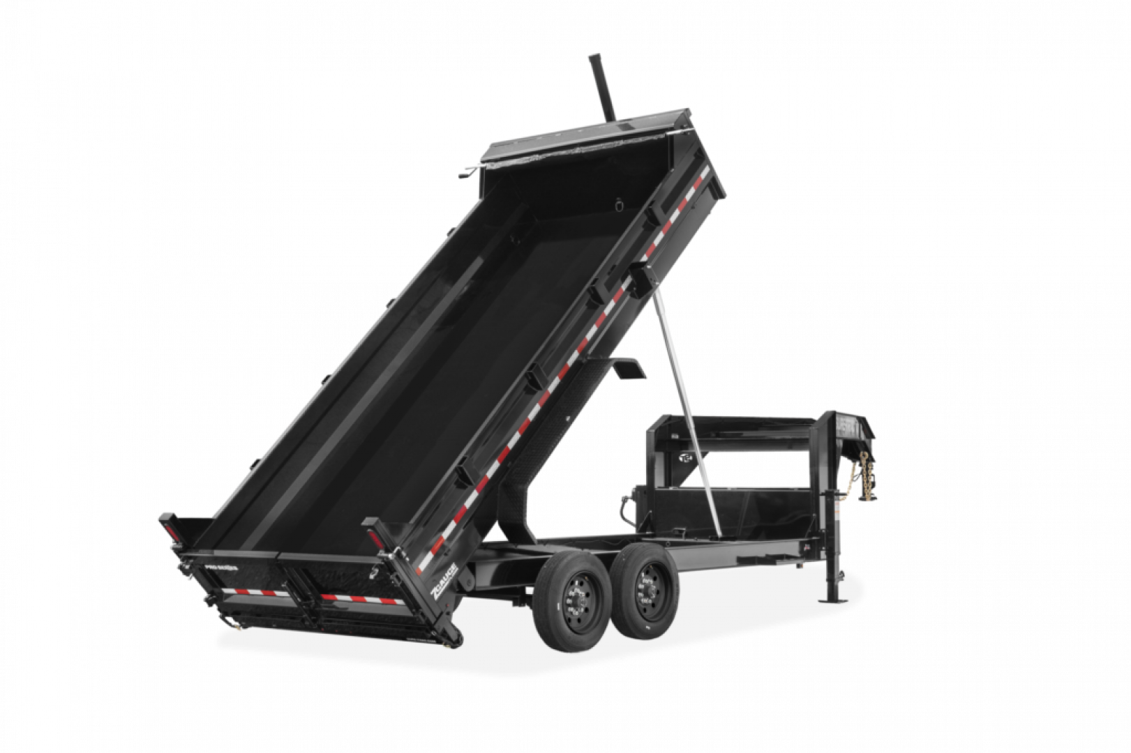 New Sure-Trac 7' x 16' with 4' Sides Gooseneck Dump Trailer 17.6K