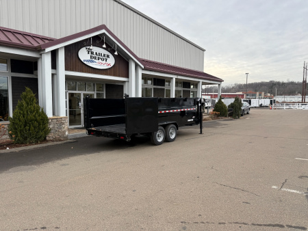 New Sure-Trac 7' x 16' with 4' Sides Gooseneck Dump Trailer 17.6K