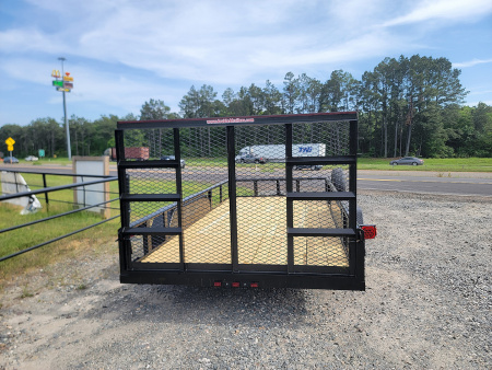 New 2025 Double A Trailers 14'x77" Tandem Axle Pipe Top w/ Tailgate